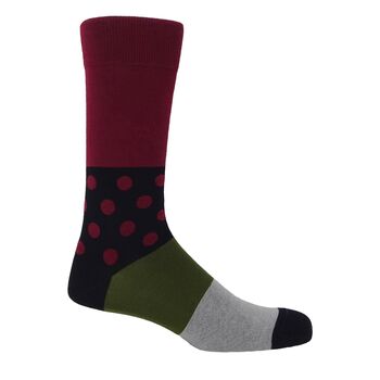 Customised Red Luxury Men's Socks Three Pair Gift, 5 of 10