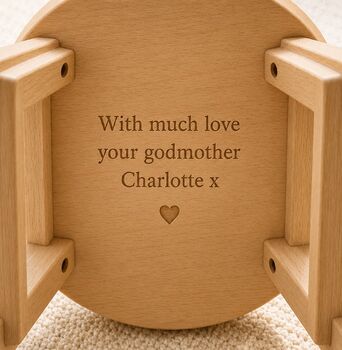Personalised Noah's Ark Childs Stool, 2 of 3