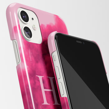 Personalised Pink Ink Dye Phone Case, 5 of 6
