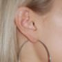 Large Silver Hoop Earrings, thumbnail 2 of 2