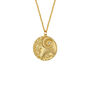 Zodiac Double Sided Gold Plated Crystal Necklace, thumbnail 5 of 12