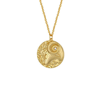 Zodiac Double Sided Gold Plated Crystal Necklace, 5 of 12