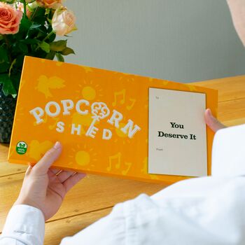 'You Deserve It' Vegan Gourmet Popcorn Letterbox Gift, 5 of 5