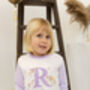Girls Personalised Lilac Unicorn Pyjamas, thumbnail 1 of 10