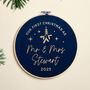 First Christmas Married Velvet Hoop, thumbnail 1 of 5