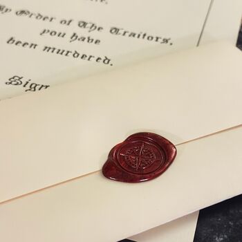 Handwritten Traitor Letter By Order Of The Traitors, 4 of 5