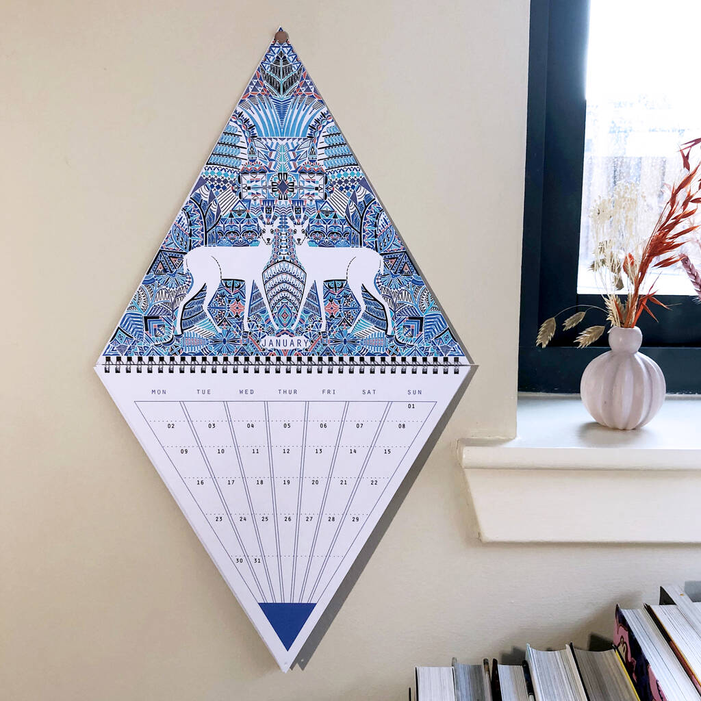 2023 Triangle Wall Calendar By Prism of Starlings