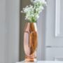 Amber Glass Face Vase, thumbnail 1 of 3