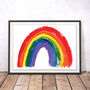 Rainbow Of Hope Art Print With Nhs Donation, thumbnail 3 of 3