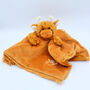 Brown Highland Cow Finger Puppet Soother, Personalised, thumbnail 5 of 10