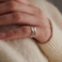 Mini Initial Sterling Silver Signet Ring, thumbnail 4 of 5