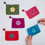 Handmade Felt Daisy Purse, thumbnail 1 of 8