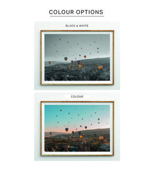 Hot Air Balloons Taking Off Landscape Unframed Print, 2 of 7