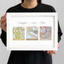 Your Favourite Locations Personalised Map Print, thumbnail 6 of 10