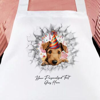 Personalised Lakeland Terrier Birthday Break Through Dog, 4 of 8