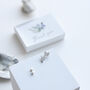 Sterling Silver Moon And Star Stud Earrings In A Box, thumbnail 8 of 9