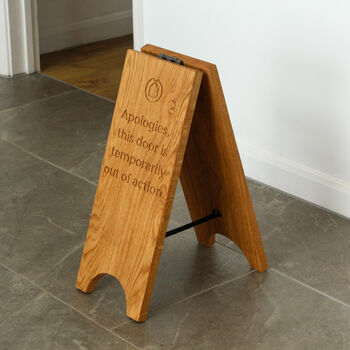 Personalised Solid Oak A Board |Perfect For Hotels Or Shops, 2 of 12