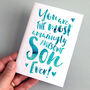 'The Most Amazingly Awesome Son' Greeting Card, thumbnail 1 of 2