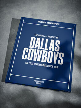 Dallas Cowboys Personalised Gift Newspaper Book, 9 of 12