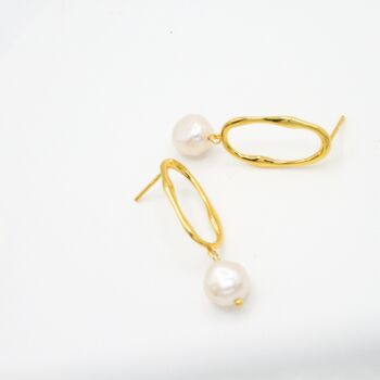 Freshwater Pearl Drop Bridesmaid Earrings, 3 of 9