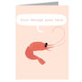 Personalised Prawn Card, thumbnail 3 of 3
