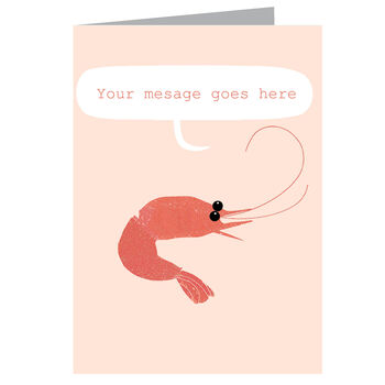 Personalised Prawn Card, 3 of 3