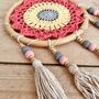 Pink And Yellow Crochet Handmade Dream Catcher, thumbnail 5 of 8