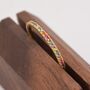 Sterling Silver Skinny Rainbow Crystal Pave Ring, thumbnail 5 of 12