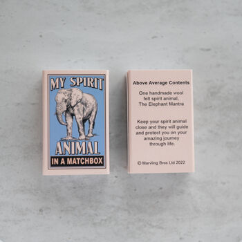 Wool Felt Elephant Gift In A Matchbox, 5 of 7