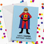 Design Your Own Supergirl Personalised Birthday Card, thumbnail 3 of 4