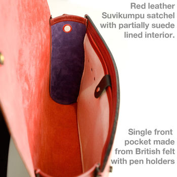 Luxury Handmade Leather World Traveller Satchel, 3 of 12