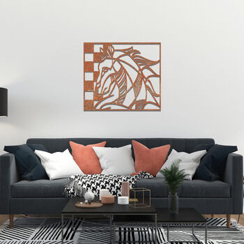 Chess Knight Metal Wall Art: Game Room Decor, 8 of 11