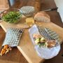 Sea Green Check Linen Snack Bag, thumbnail 5 of 5
