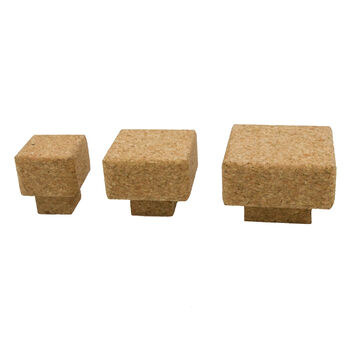 Organic Cork Knob | Square, 6 of 6