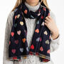Love Hearts Winter Scarf, thumbnail 1 of 11