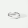 Classic 9ct White Gold Court Wedding Band Ring 4mm, thumbnail 1 of 5