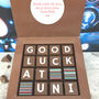 Good Luck At Uni Personalised Chocolates, thumbnail 1 of 4