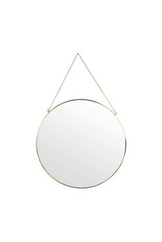 Hanging Gold Geometric Circle Wall Mirror, 2 of 7