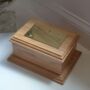Personalised Wooden Urn For Ashes Custom Oak Urn For Humans And Pets, thumbnail 5 of 5