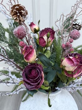 Faux Festive Sparkle Rose Bunch, 4 of 4