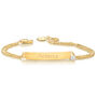 Personalised 18ct Gold Plated First Pearl Identity Bracelet – Christening Or First Holy Communion Gift, thumbnail 2 of 5