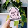 Dead Cute Pink Gravestone Sticker, thumbnail 1 of 3
