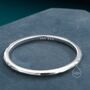 Sterling Silver Extra Skinny Hammered Ring, thumbnail 6 of 12
