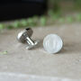 Personalised Cufflinks With Initials And Secret Message Silver Plated Script, thumbnail 1 of 3