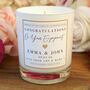 Engagement Gift Personalised Engagement Scented Candle, thumbnail 1 of 8