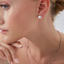 Baroque Pearl Irregular Stud Earring Sterling Silver, thumbnail 2 of 3