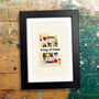 Dad Is King Personalised Vintage Playing Card Print, thumbnail 1 of 10