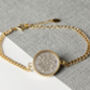 1936 90th Birthday Sixpence Coin Chain Bracelet, thumbnail 2 of 5