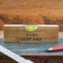 Wooden Spirit Level Bottle Opener 'Worlds Best Dad' | Fathers Day | Gift Box | Gift For Dad | Engraved Gift, thumbnail 1 of 3