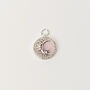 Luna Half Moon Charm Sterling Silver Plated, thumbnail 2 of 4